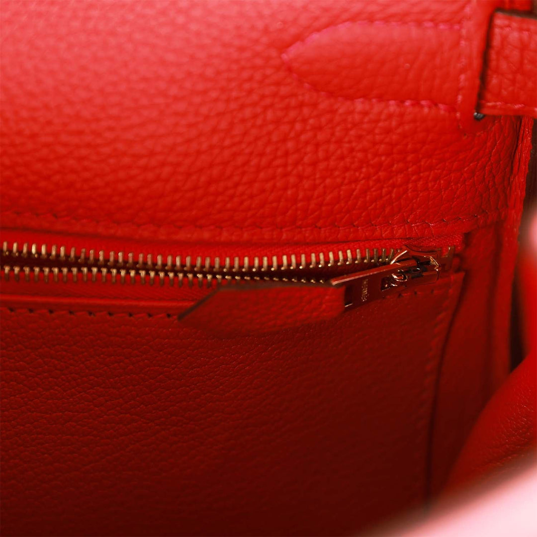 Top quality Hermes Kelly Retourne 28 Rouge Casaque Togo Gold Hardware