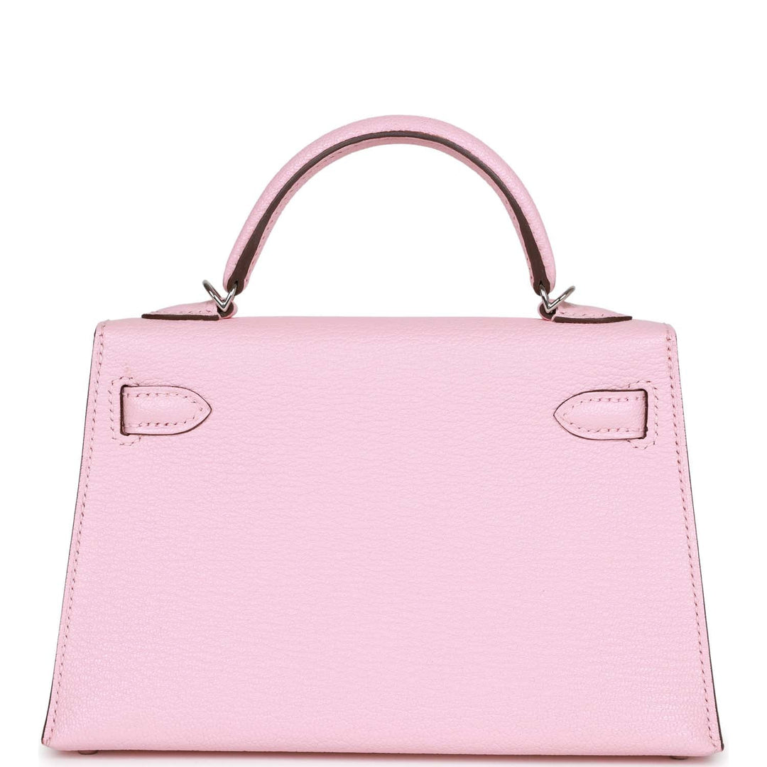 Top quality Hermes Kelly Sellier 20 Rose Sakura Chevre Palladium Hardware