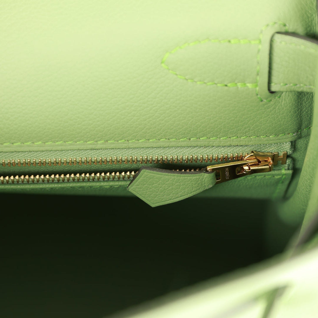 Top quality Hermes Kelly Retourne 28 Vert Criquet Evercolor Gold Hardware