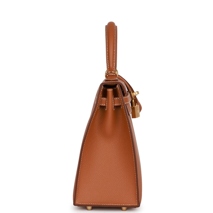 Top quality Hermes Kelly Sellier 25 Gold Epsom Gold Hardware