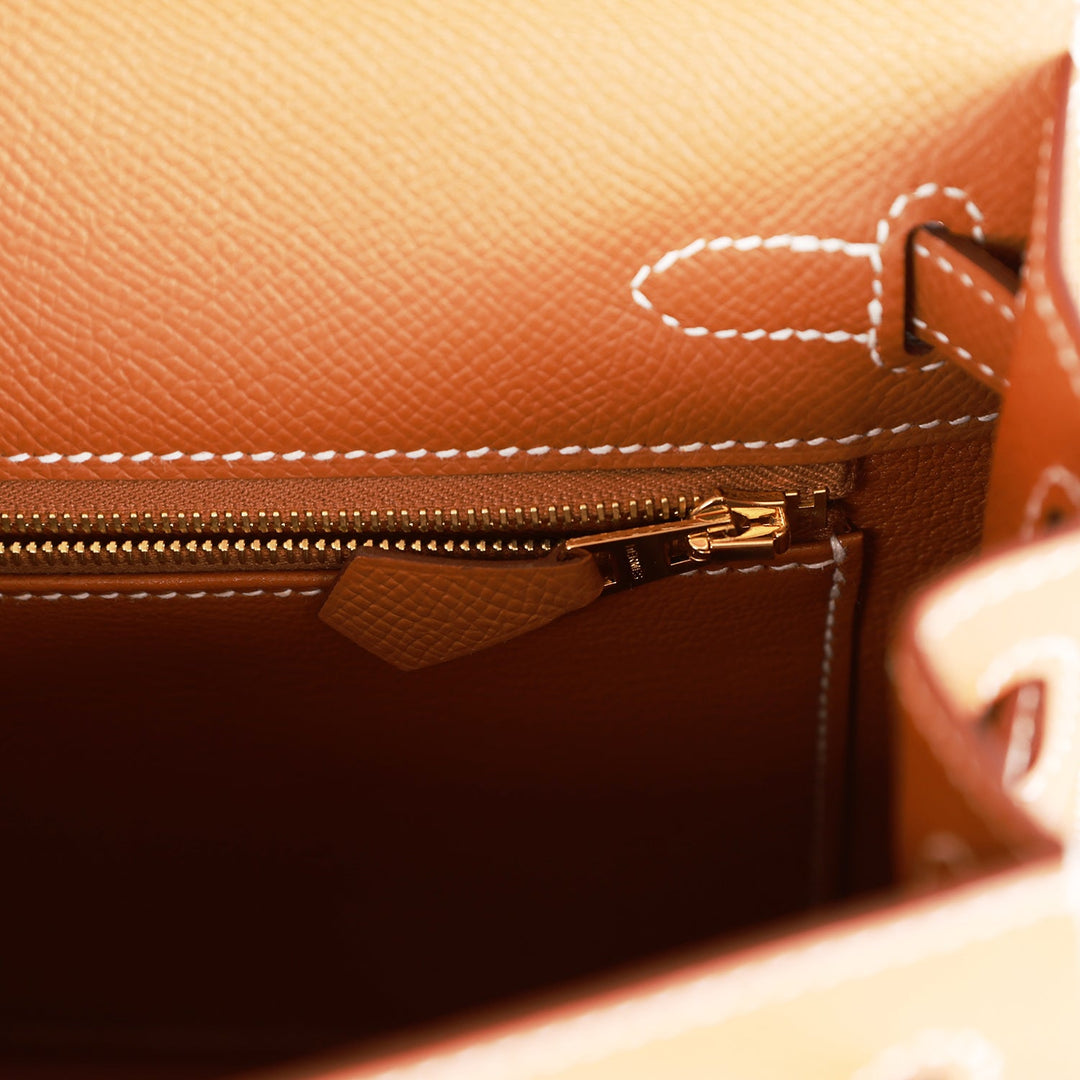 Top quality Hermes Kelly Sellier 25 Gold Epsom Gold Hardware