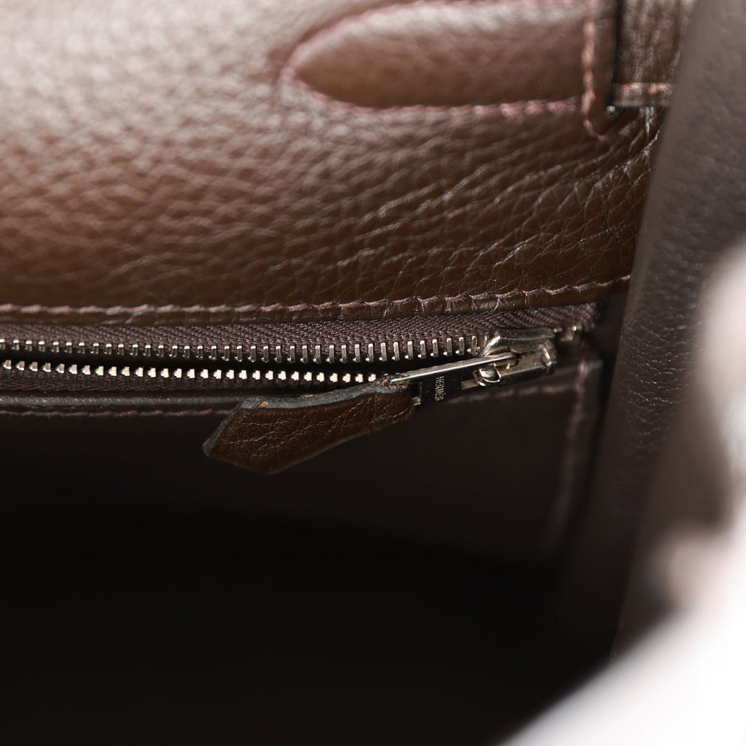 Top quality Hermes Kelly Retourne 35 Ebene Clemence and Toile H Palladium Hardware