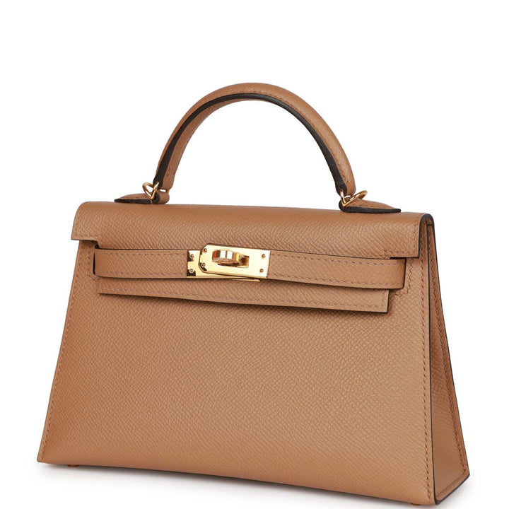 Hermes Kelly 20 Sellier Chai Epsom Gold Hardware
