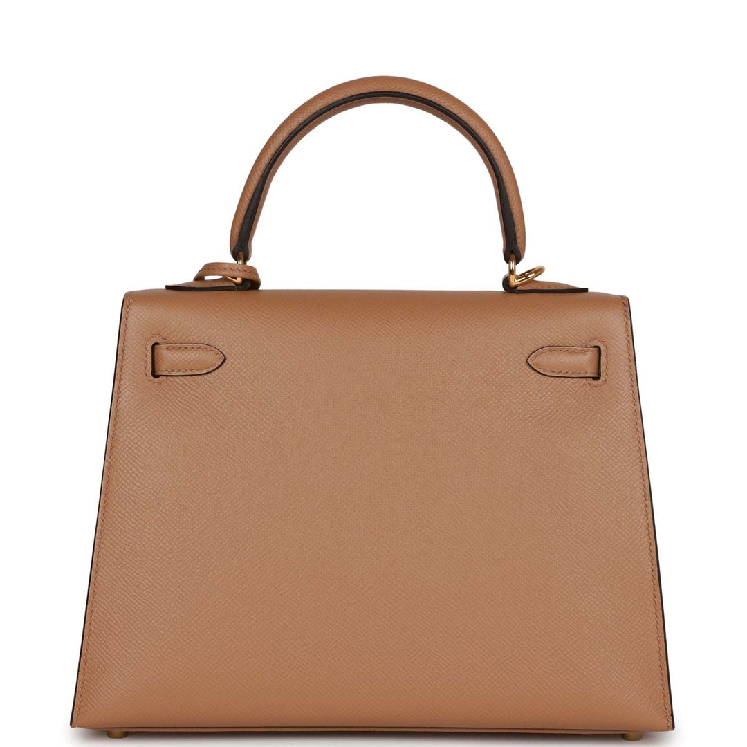 Top quality Hermes Kelly Sellier 25 Chai Epsom Gold Hardware
