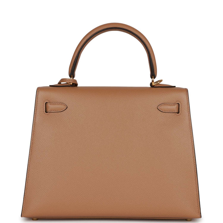 Top quality Hermes Kelly Sellier 25 Chai Epsom Gold Hardware