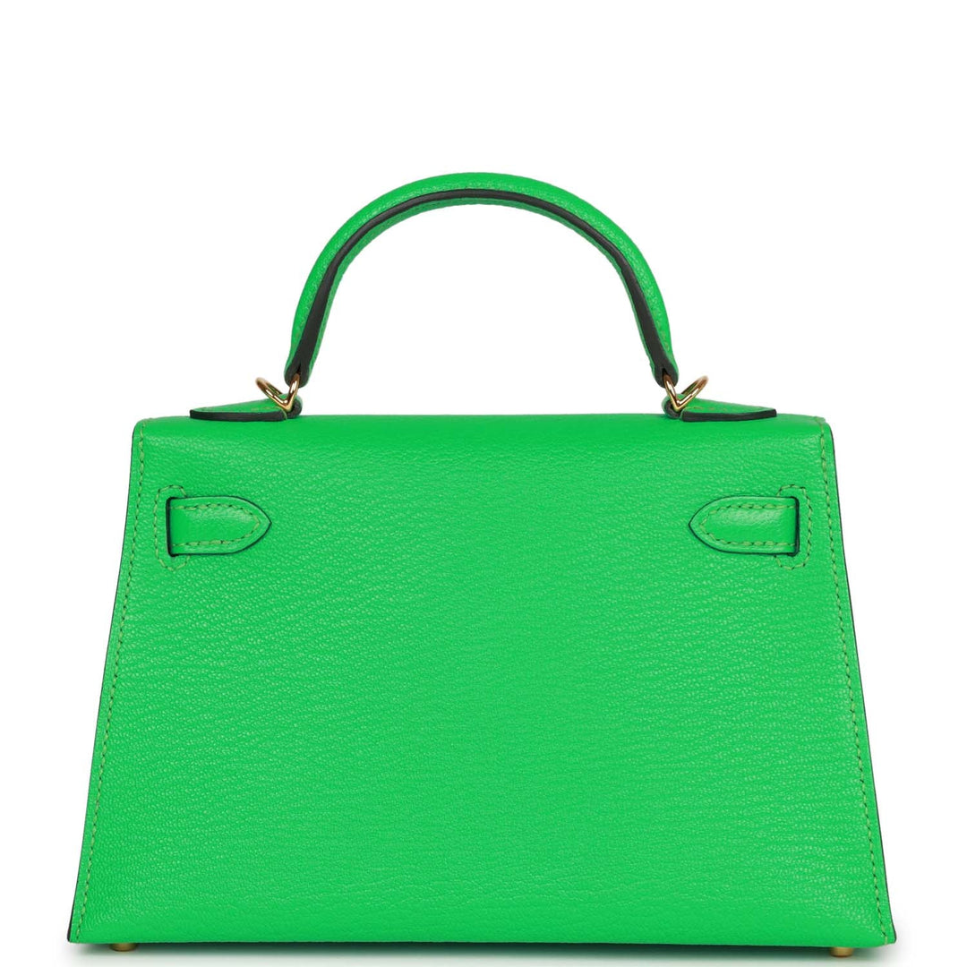 Top quality Hermes Kelly Sellier 20 Vert Comics Chevre Gold Hardware