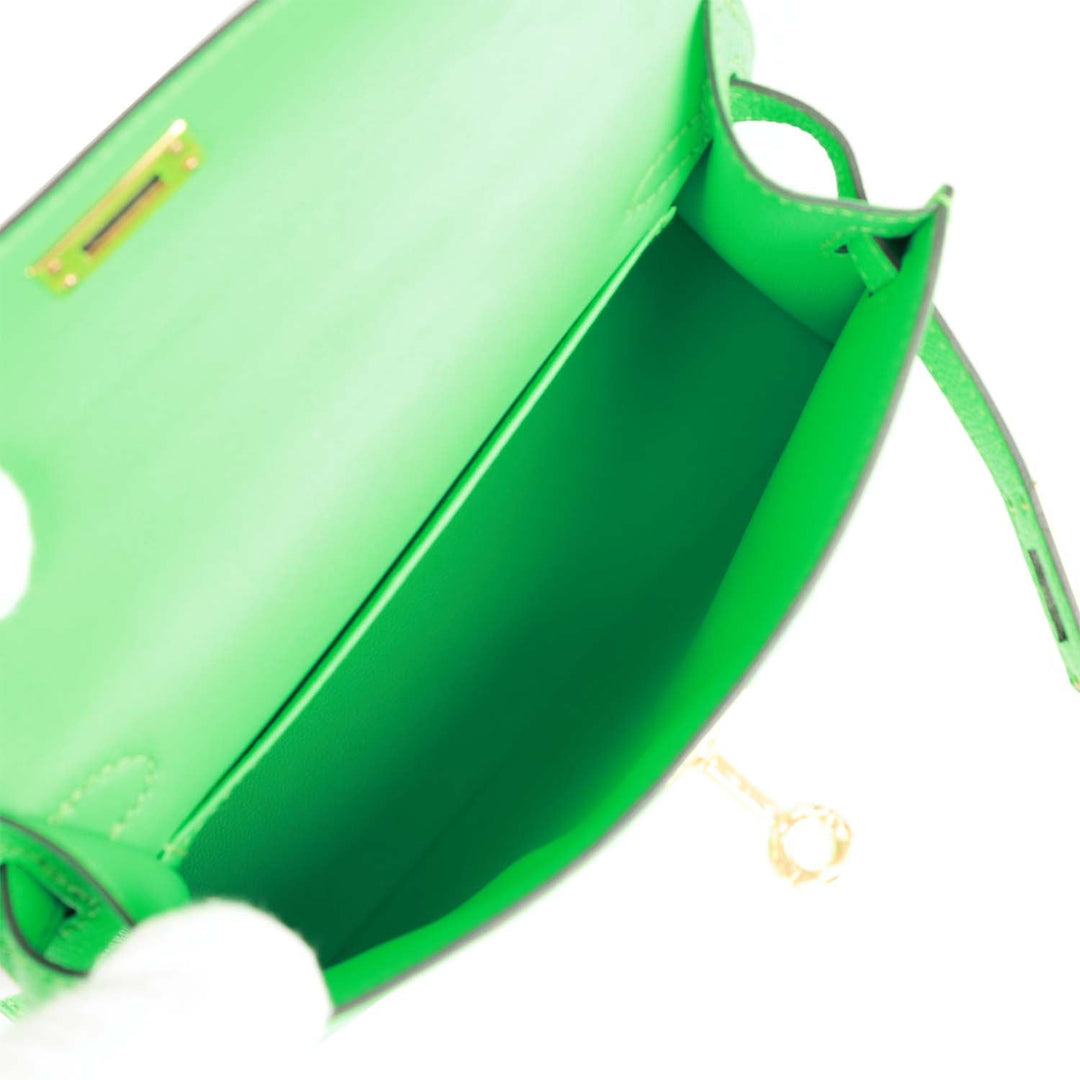 Top quality Hermes Kelly Sellier 20 Vert Comics Chevre Gold Hardware