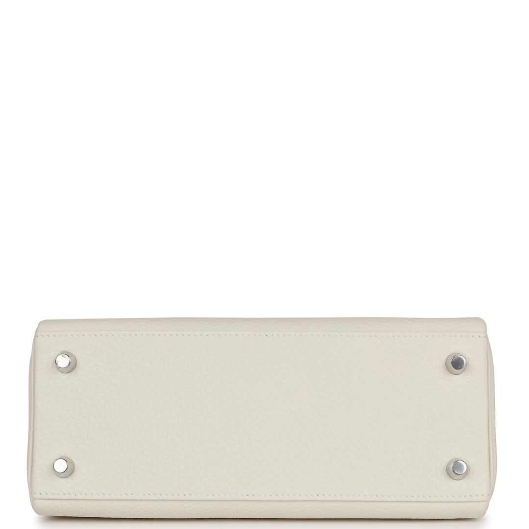 Top quality Hermes Kelly Retourne 25 Mushroom Togo Palladium Hardware