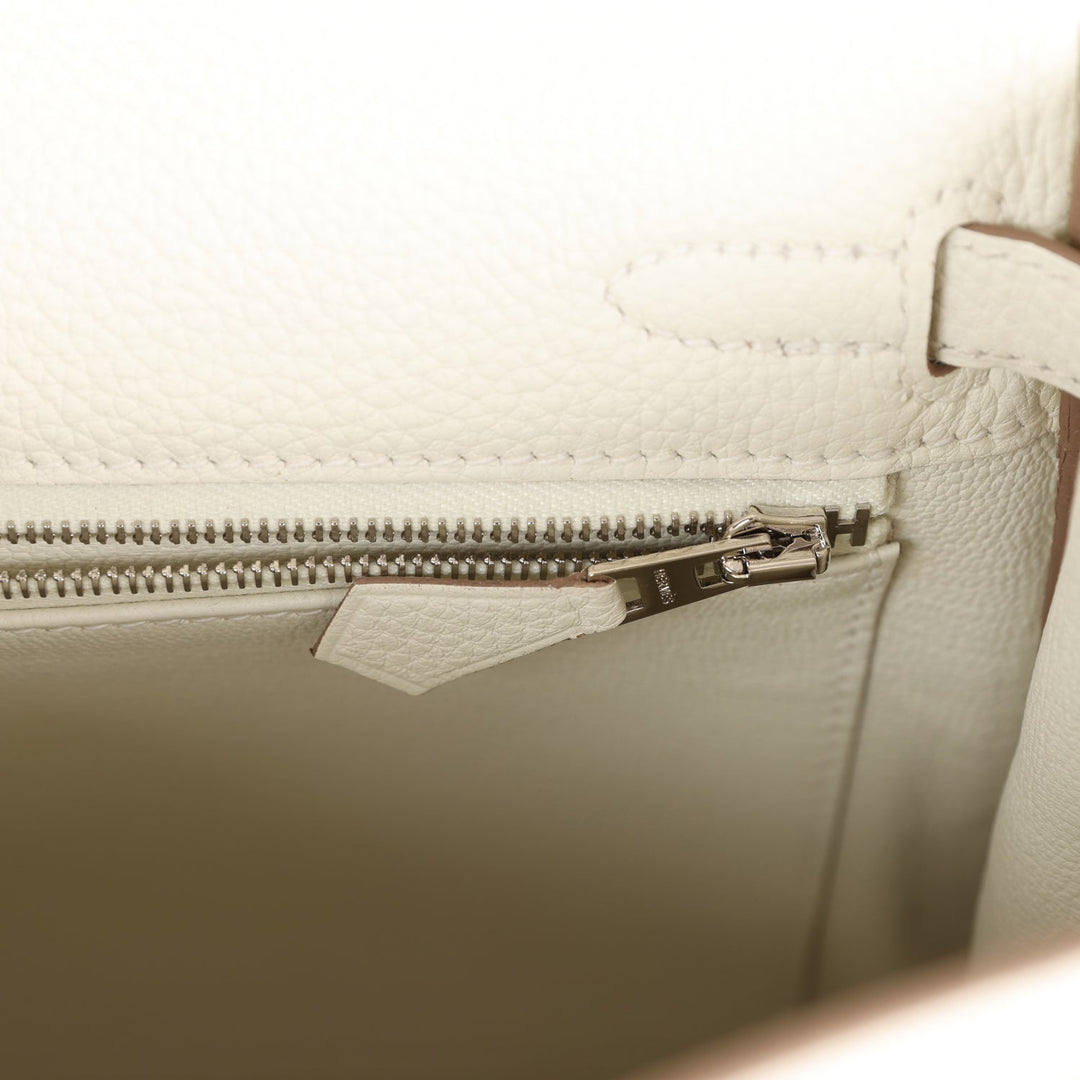 Top quality Hermes Kelly Retourne 25 Mushroom Togo Palladium Hardware