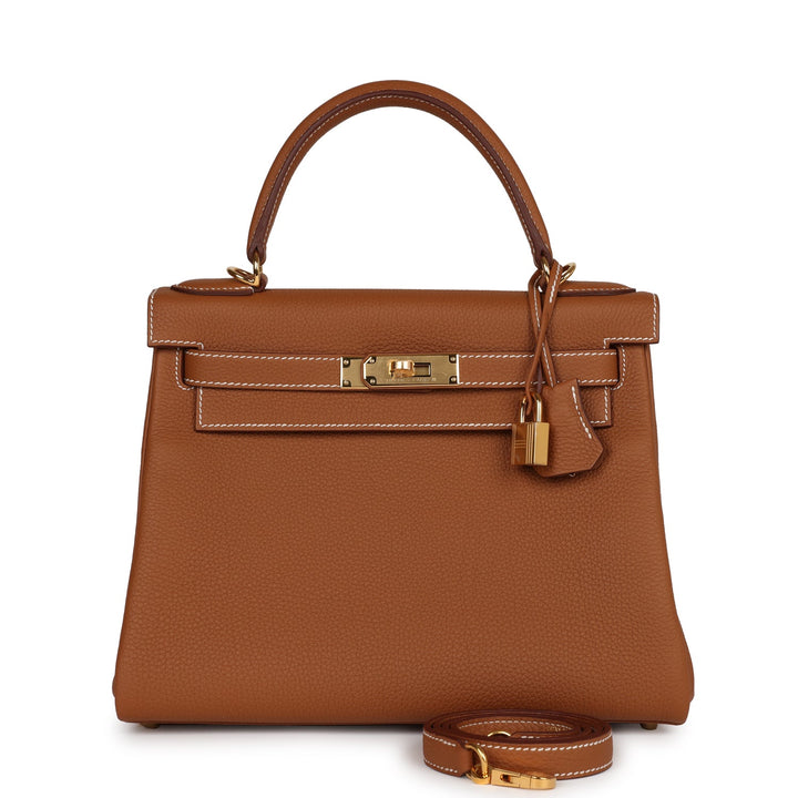 Top quality Hermes Kelly Retourne 28 Gold Togo Gold Hardware
