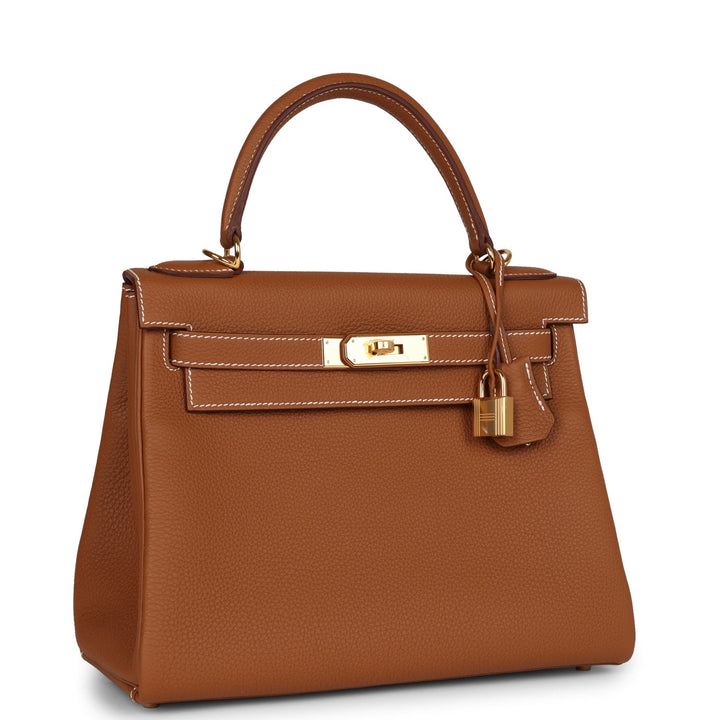 Top quality Hermes Kelly Retourne 28 Gold Togo Gold Hardware