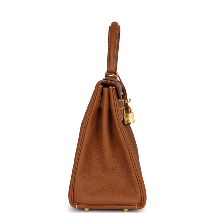 Top quality Hermes Kelly Retourne 28 Gold Togo Gold Hardware