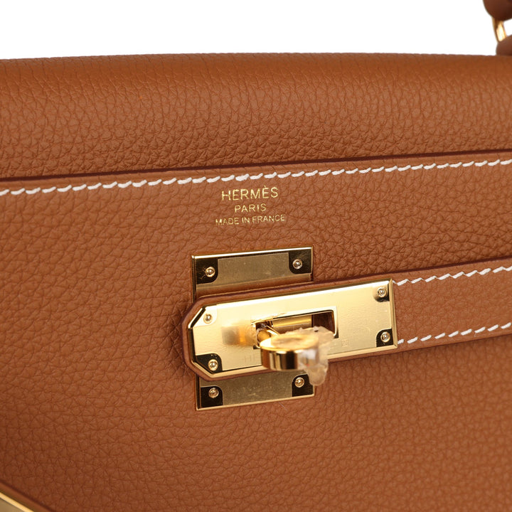 Top quality Hermes Kelly Retourne 28 Gold Togo Gold Hardware