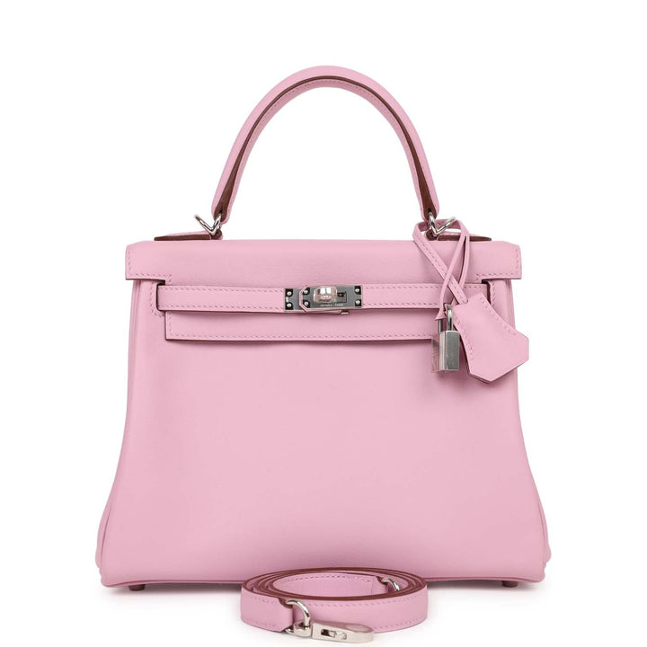 Top quality Hermes Kelly Retourne 25 Mauve Sylvestre Swift Palladium Hardware