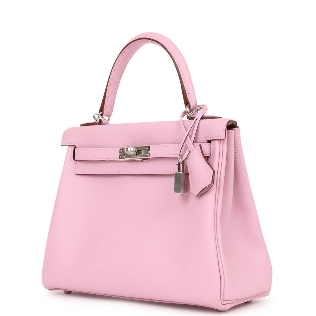 Top quality Hermes Kelly Retourne 25 Mauve Sylvestre Swift Palladium Hardware