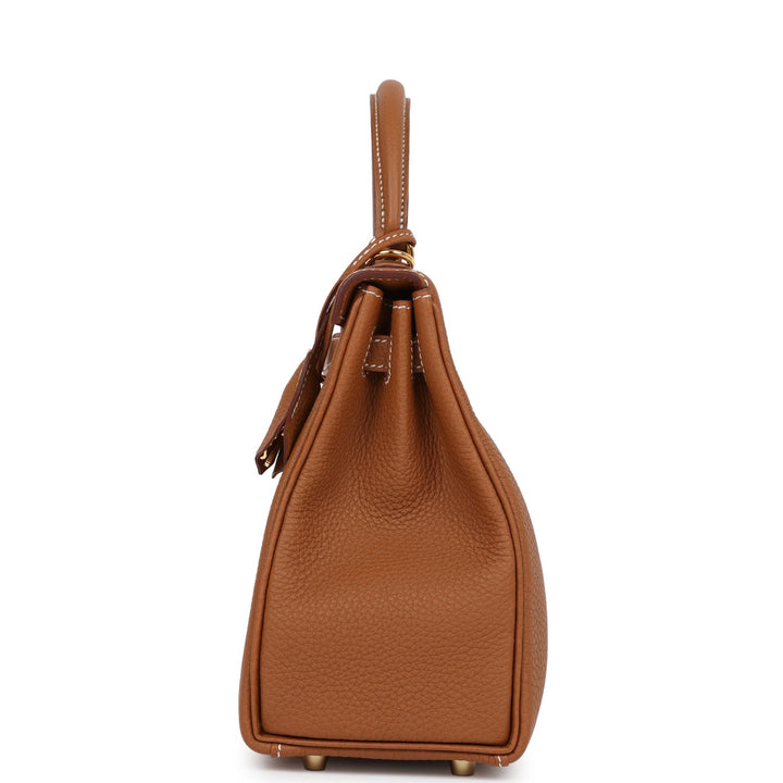 Top quality Hermes Kelly Retourne 25 Gold Togo Gold Hardware