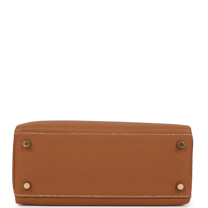 Top quality Hermes Kelly Retourne 25 Gold Togo Gold Hardware