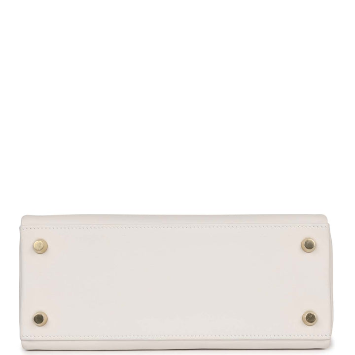 Hermes Kelly 25 Retourne Gris Pale Swift Gold Hardware