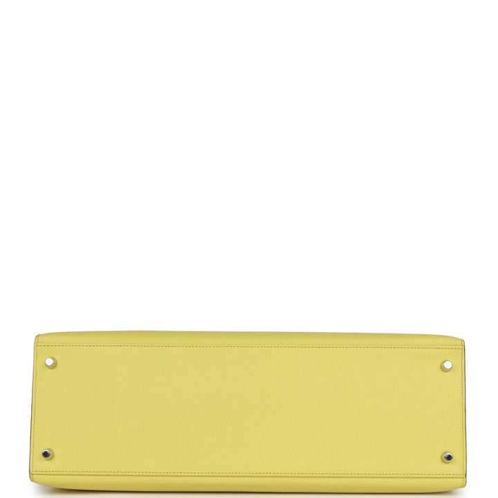 Top quality Hermes Kelly Sellier 40 Lime Epsom Palladium Hardware