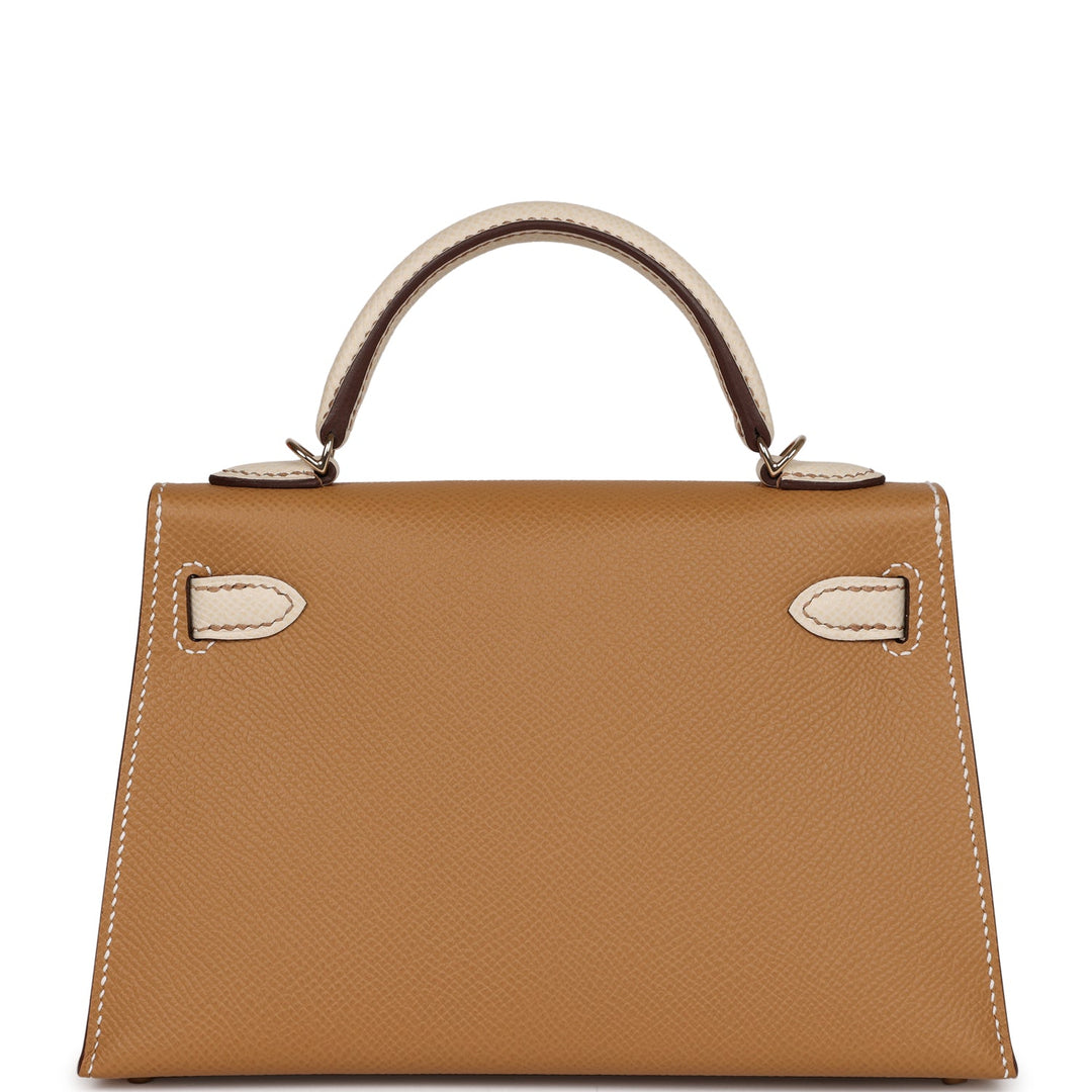 Hermes Special Order (HSS) Kelly 20 Sellier Biscuit and Craie Epsom Permabrass Hardware