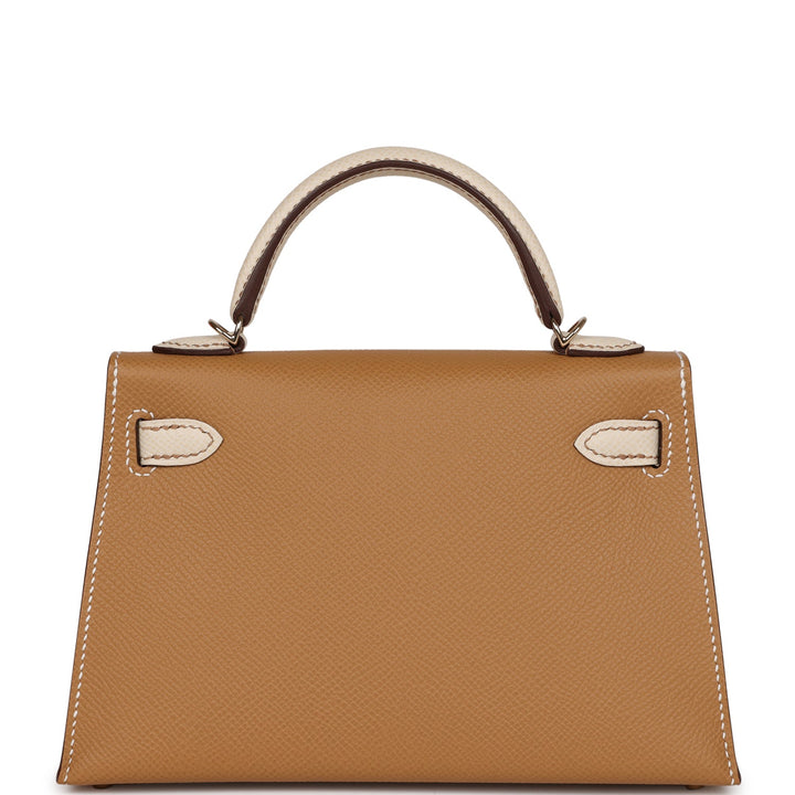 Hermes Special Order (HSS) Kelly 20 Sellier Biscuit and Craie Epsom Permabrass Hardware
