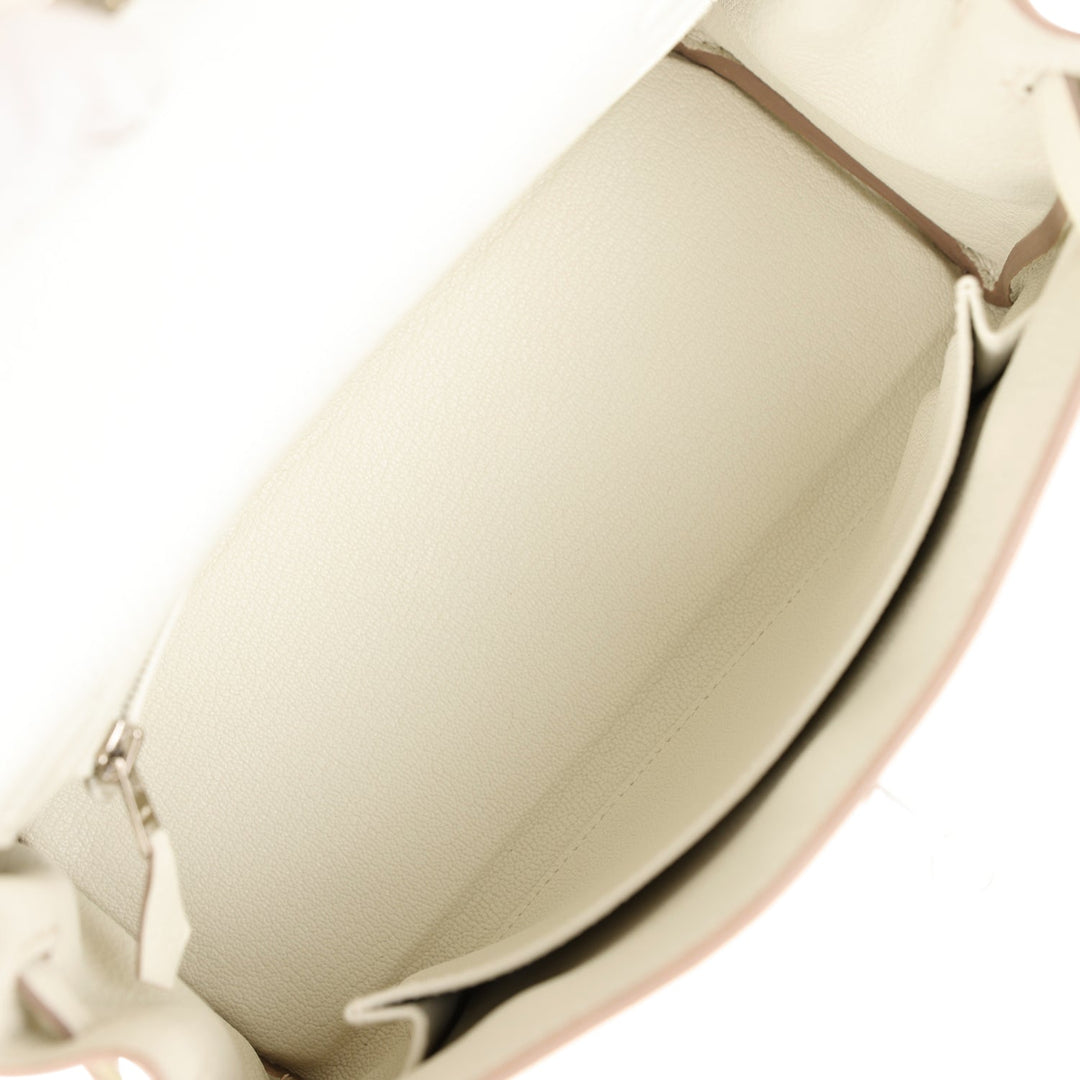 Top quality Hermes Kelly Retourne 25 Mushroom Togo Palladium Hardware