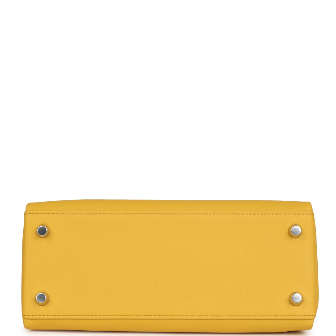 Top quality Hermes Kelly Retourne 25 Sun Swift Palladium Hardware