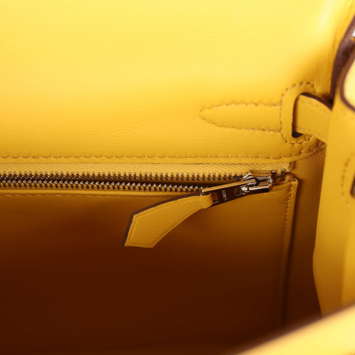 Top quality Hermes Kelly Retourne 25 Sun Swift Palladium Hardware