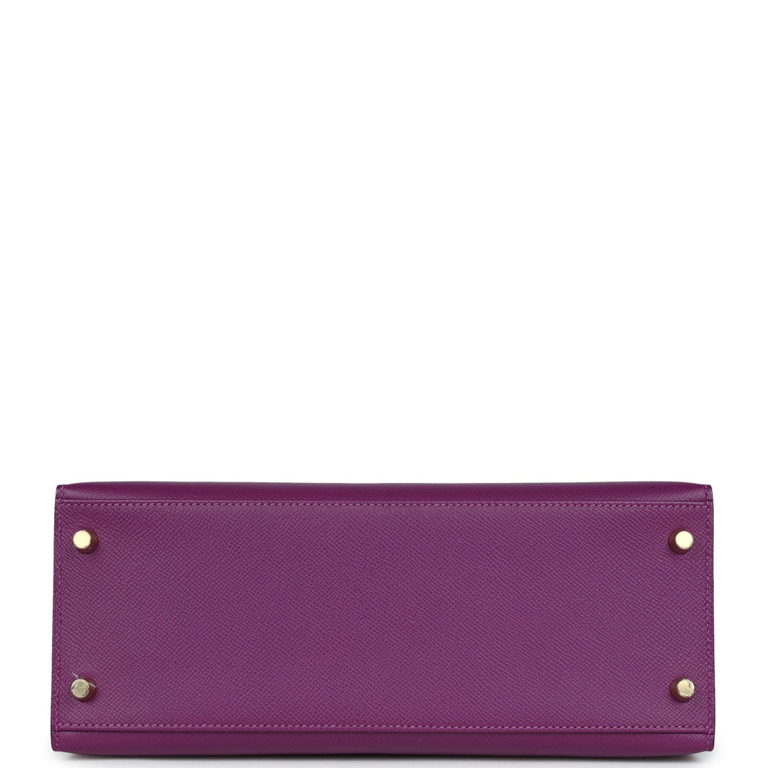 Hermes Kelly Sellier 28 Anemone Epsom Gold Hardware
