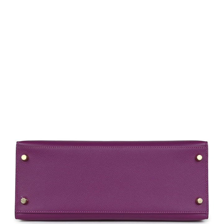Hermes Kelly Sellier 28 Anemone Epsom Gold Hardware