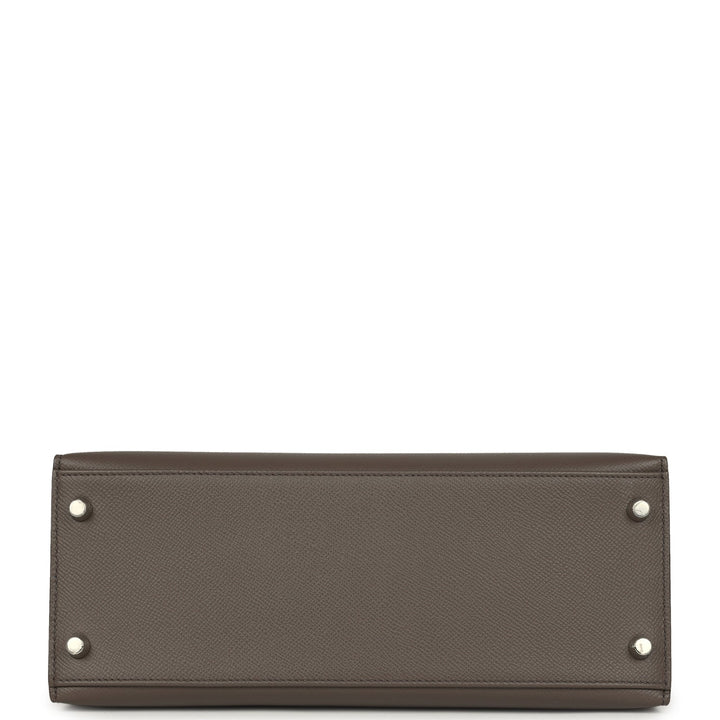 Hermes Kelly Sellier 28 Etain Epsom Palladium Hardware