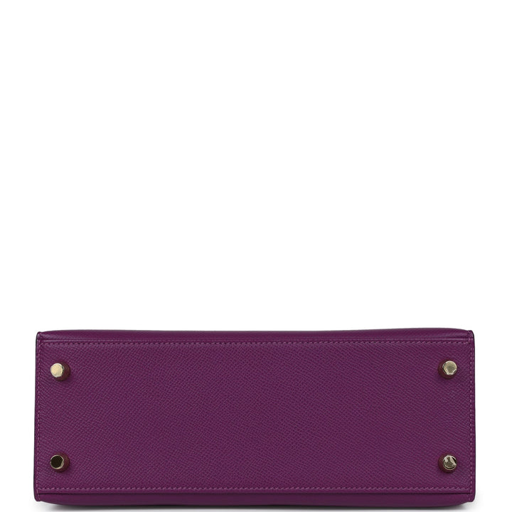 Hermes Sellier Kelly 25 Anemone Epsom Gold Hardware