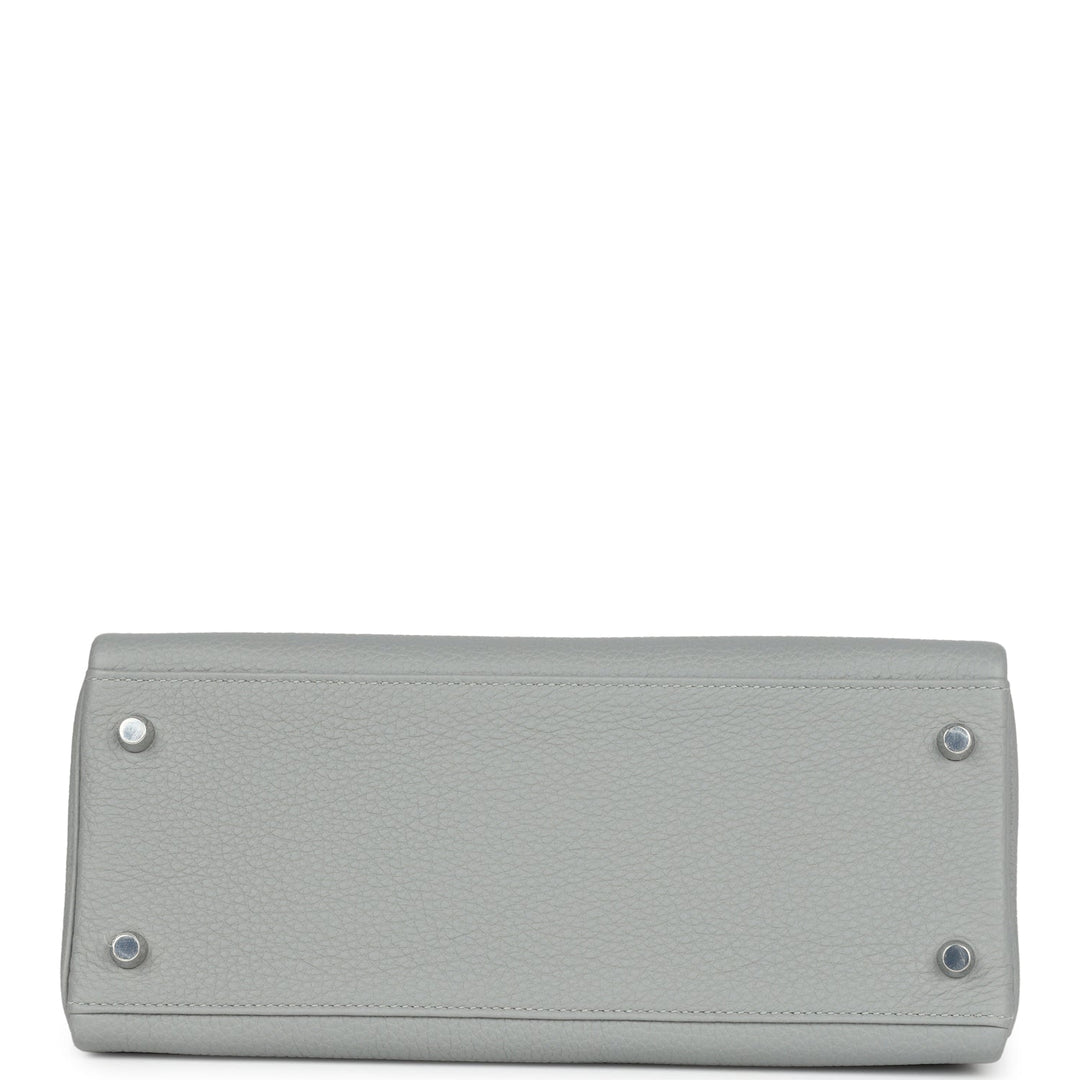 Hermes Kelly Retourne 28 Gris Mouette Togo Palladium Hardware