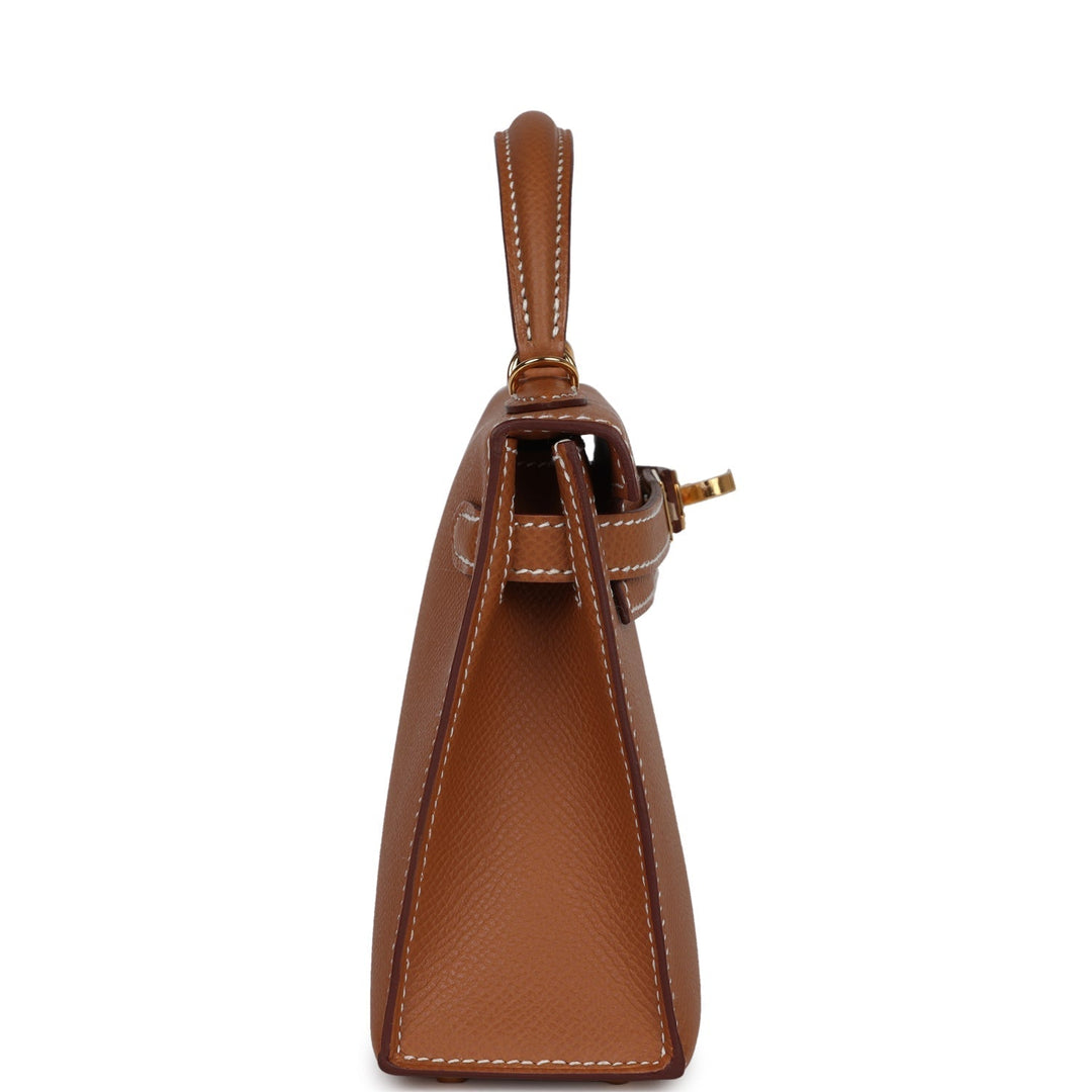 Hermes Kelly Sellier 20 Gold Epsom Gold Hardware