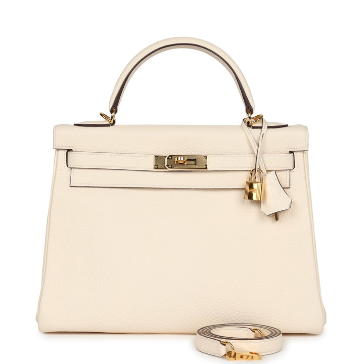 New Hermes Kelly Retourne 32 Nata Clemence Gold Hardware