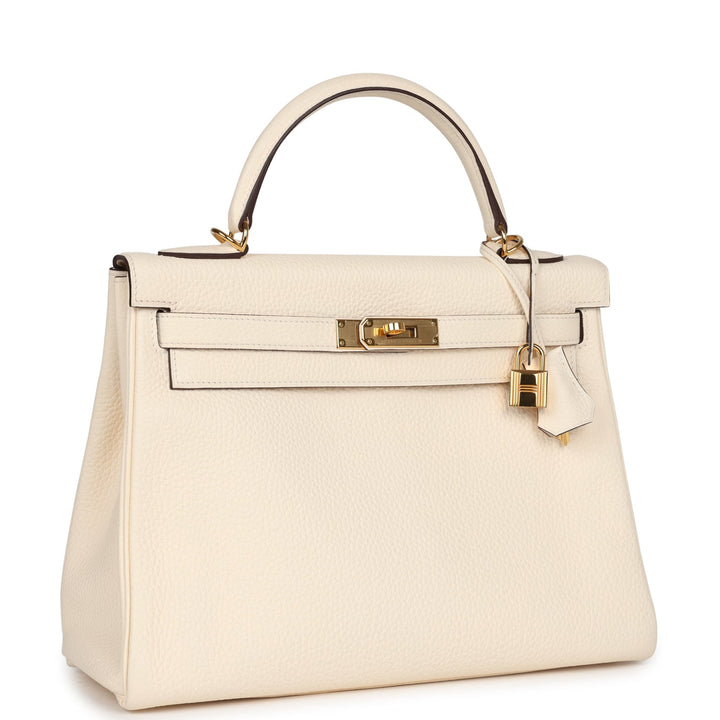 New Hermes Kelly Retourne 32 Nata Clemence Gold Hardware