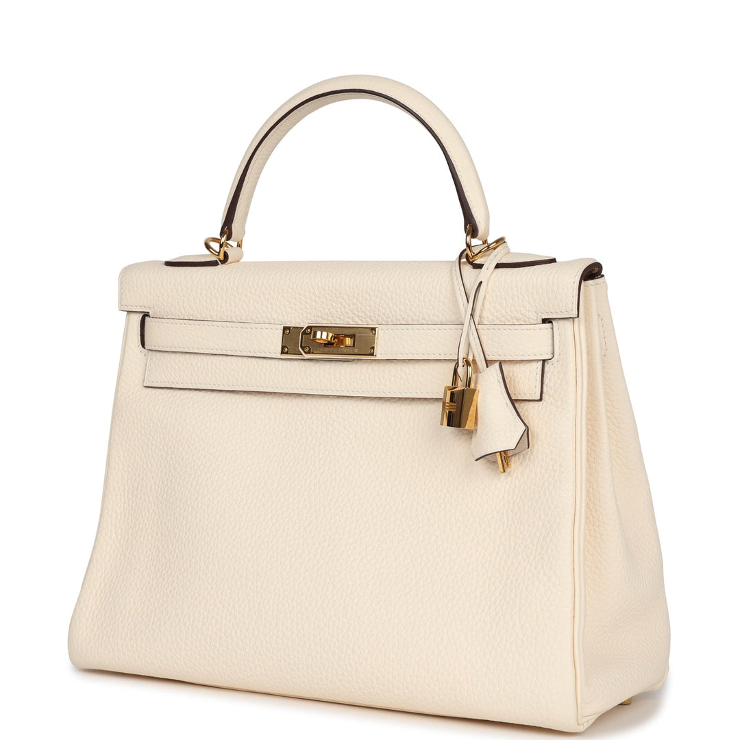 New Hermes Kelly Retourne 32 Nata Clemence Gold Hardware
