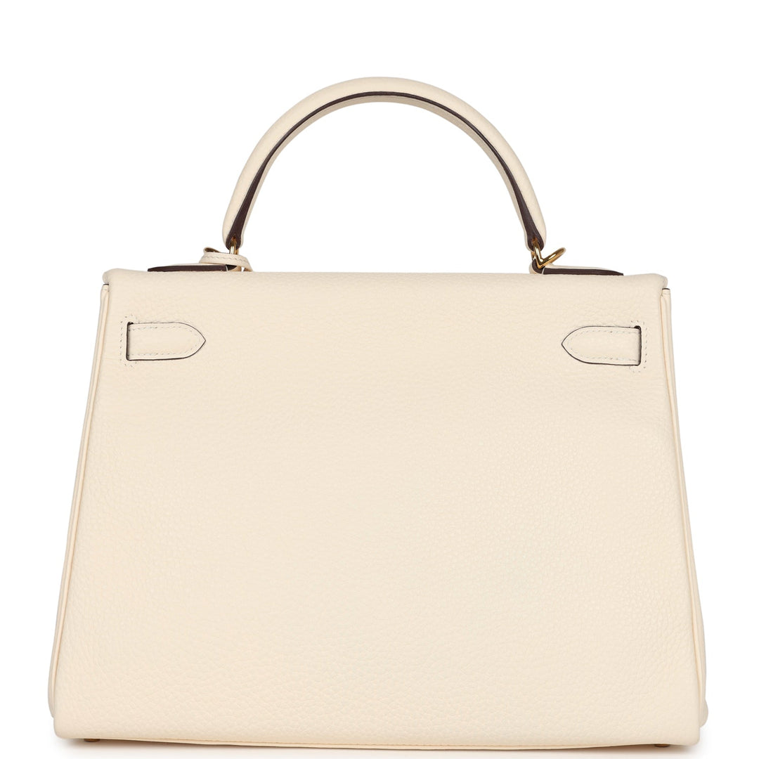 New Hermes Kelly Retourne 32 Nata Clemence Gold Hardware