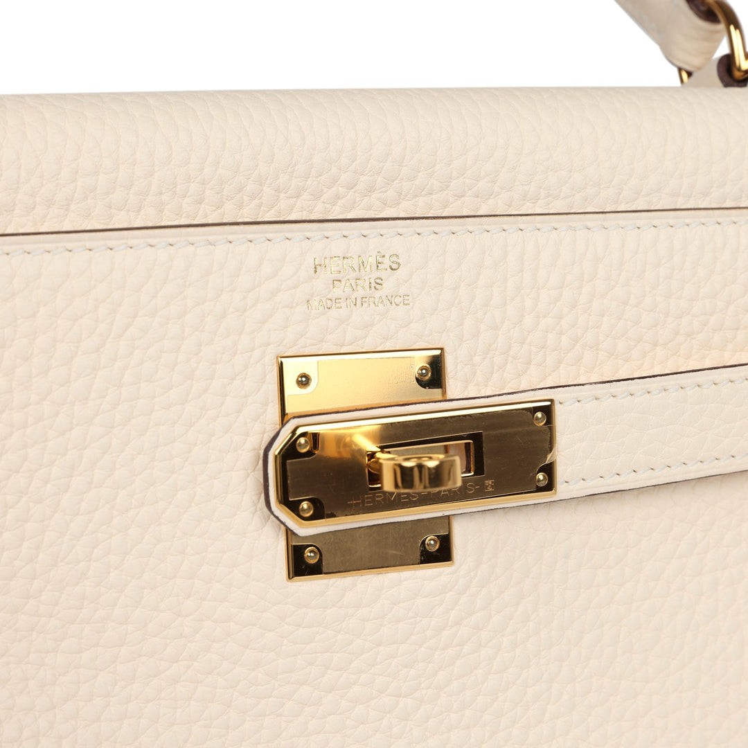 New Hermes Kelly Retourne 32 Nata Clemence Gold Hardware