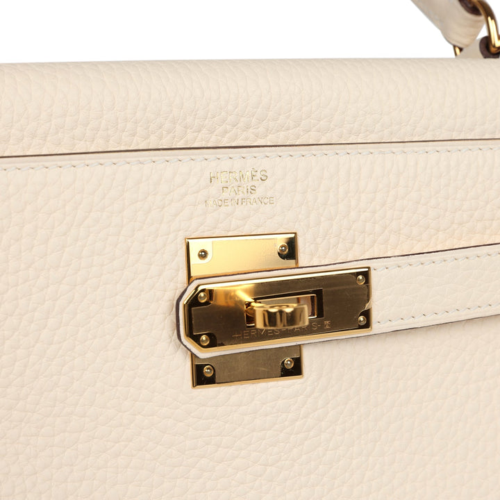 New Hermes Kelly Retourne 32 Nata Clemence Gold Hardware