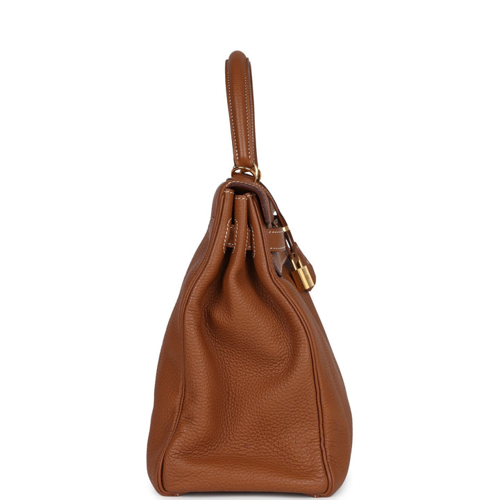 Hermes Kelly Retourne 35 Gold Togo Gold Hardware