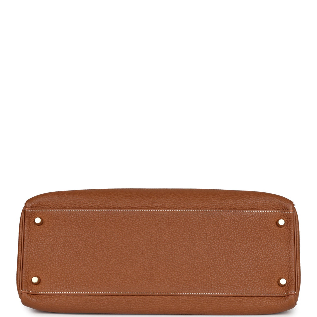 Hermes Kelly Retourne 35 Gold Togo Gold Hardware