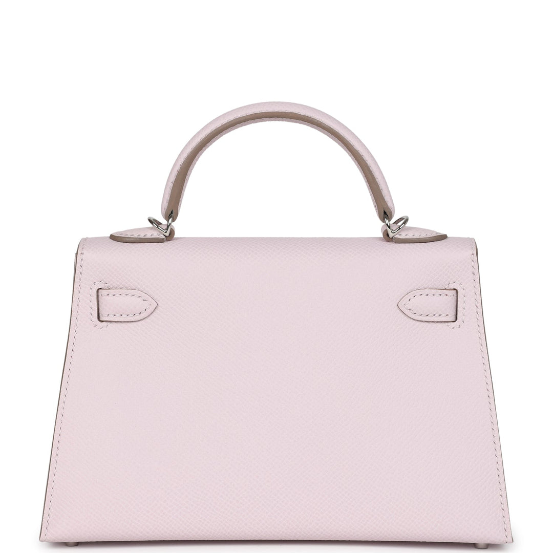 Hermes Kelly Sellier 20 Mauve Pale Epsom Palladium Hardware