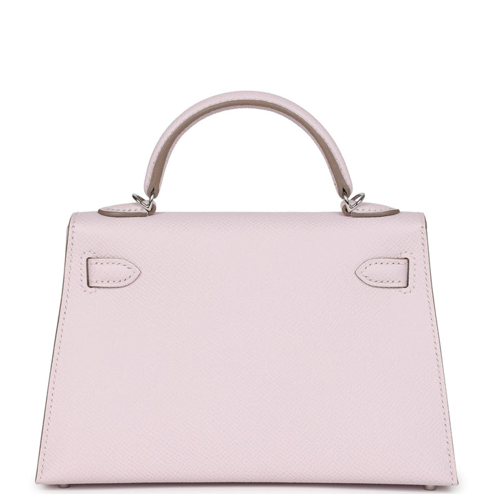 Hermes Kelly Sellier 20 Mauve Pale Epsom Palladium Hardware