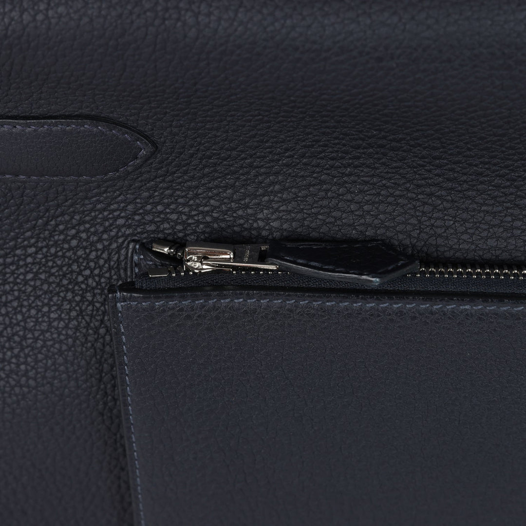 Hermes Kelly 42 Maxi Caban Togo Palladium Hardware