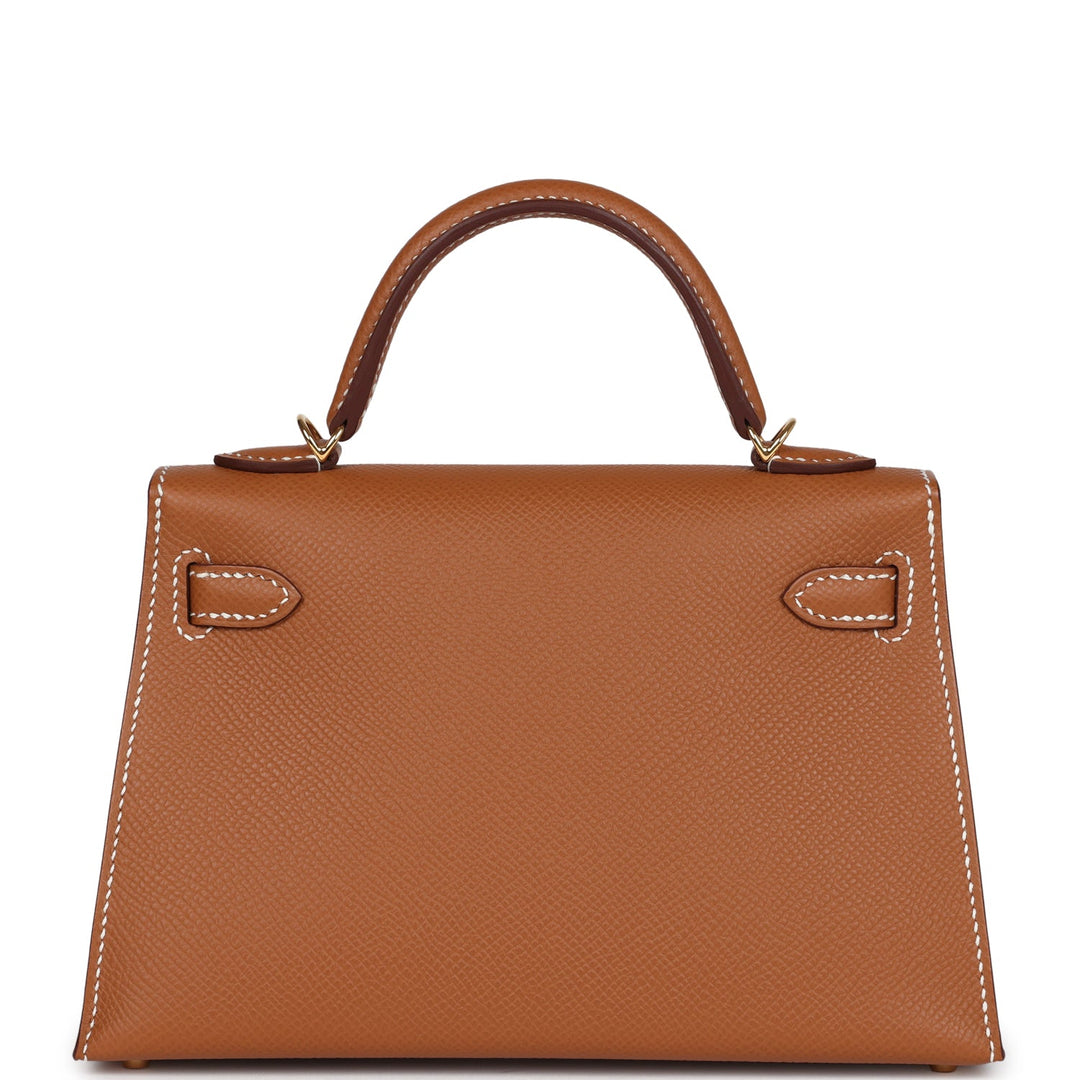 Hermes Kelly Sellier 20 Gold Epsom Gold Hardware
