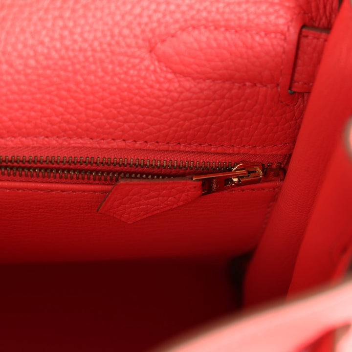 New Hermes Kelly Retourne 28 Rose Jaipur Clemence Gold Hardware