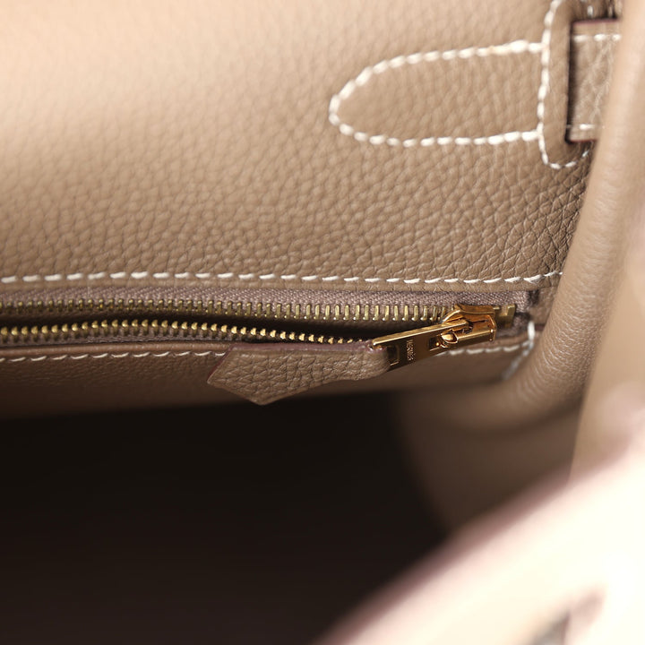 New Hermes Kelly Retourne 35 Etoupe Togo Gold Hardware