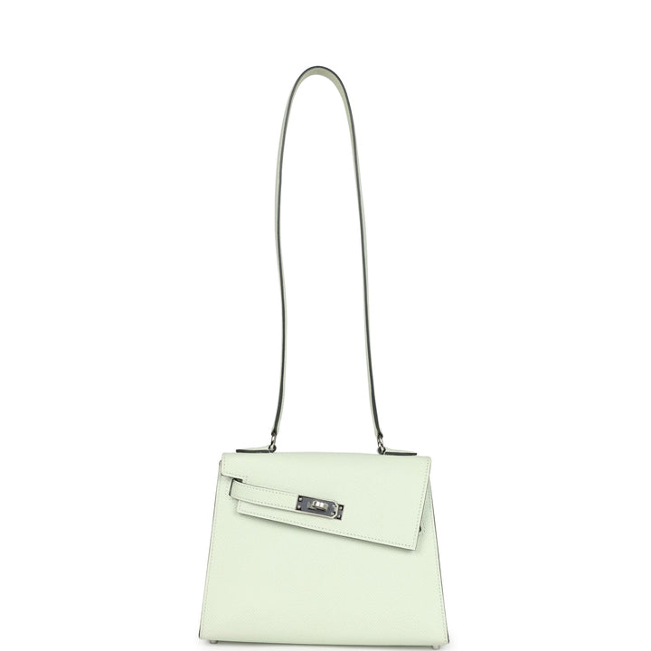 Hermes Kelly Sellier en Desordre 20 Vert Fizz Epsom Palladium Hardware