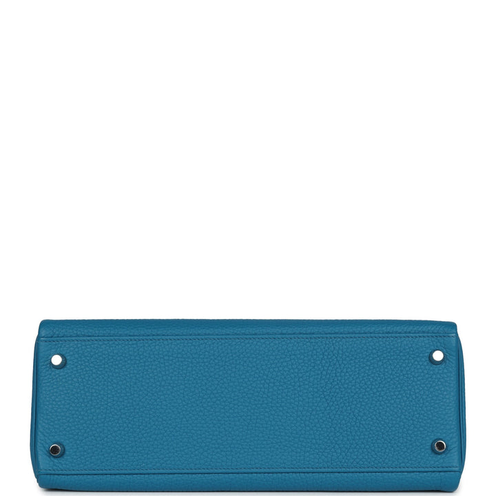 Hermes Kelly Retourne 32 Cobalt Clemence Palladium Hardware